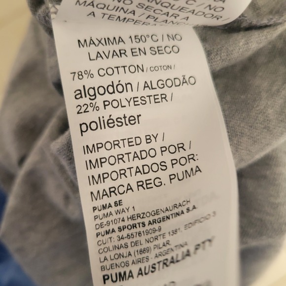 Puma Men's 3XL Tshirt Grey Sport Athletic Gym Lightweight - Picture 8 of 8